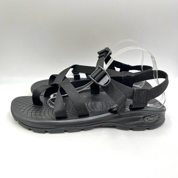 Chaco Mens Size 12 Zvolv 2‎ Black Summer Outdoor Beach Sport Sandals J105083 main image 10